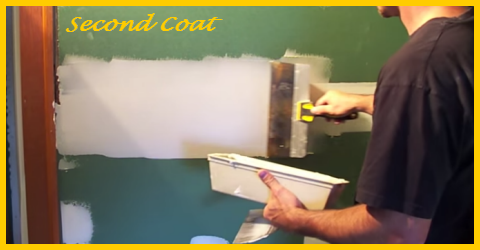 How to put on a second coat of drywall mud