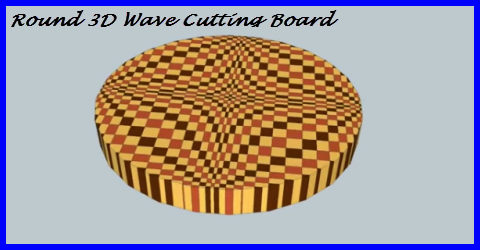 How to make a round 3D wave cutting board