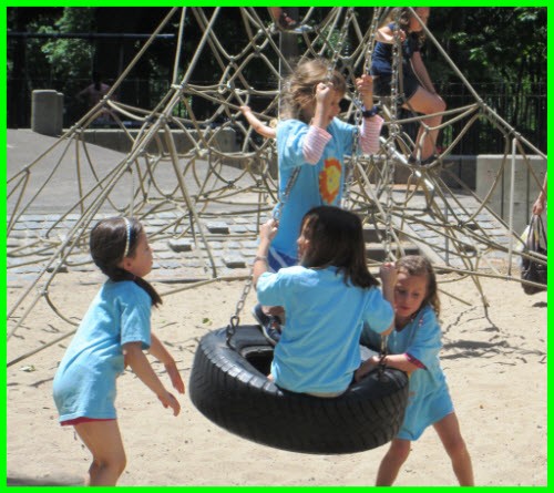 The horizontal Tire Swing
