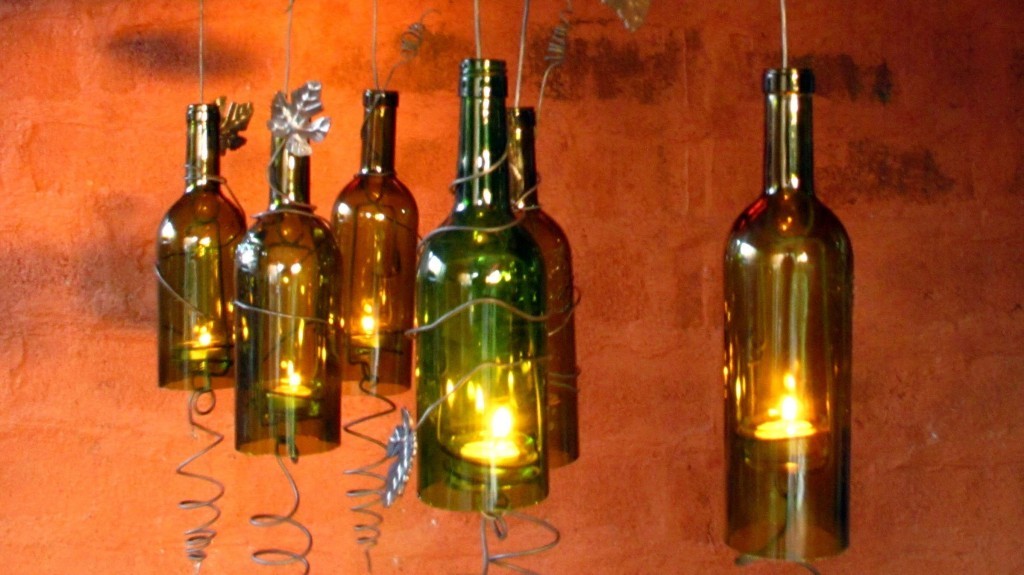 Make A Cut Bottle Hurricane Lantern