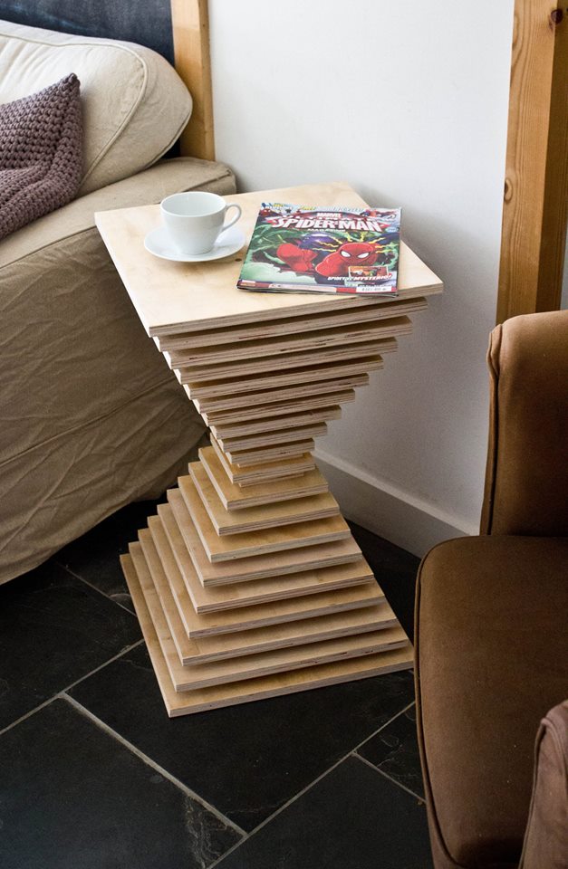 Scrap Plywood End Table