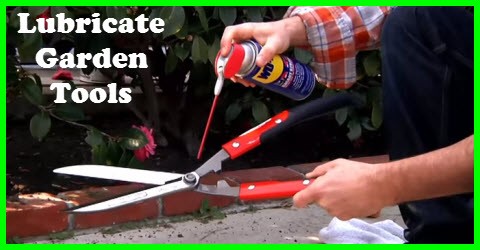  lubricate garden tools