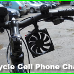 DIY bicycle cell phone charger