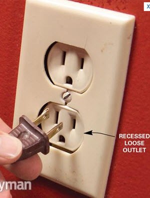 loose electric outlet