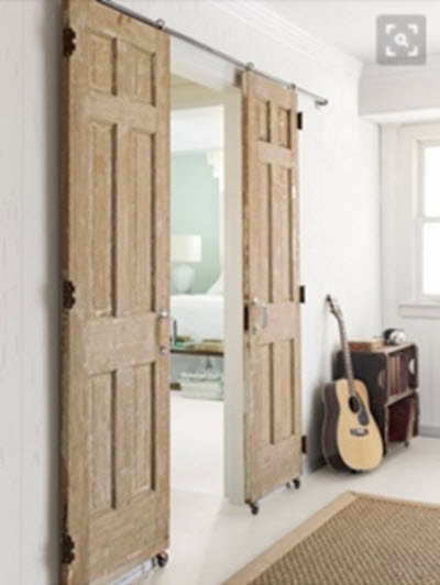 A Double Barn Door Set