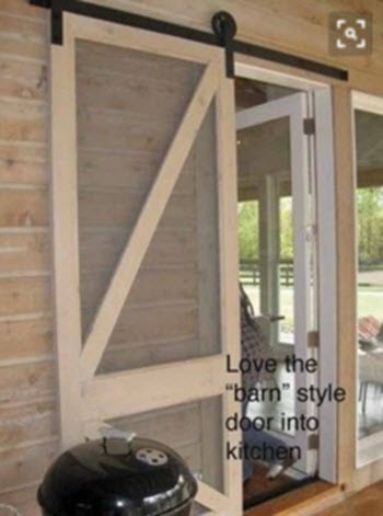 barn door screen door