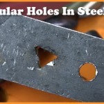 how to make triangular holes in steel