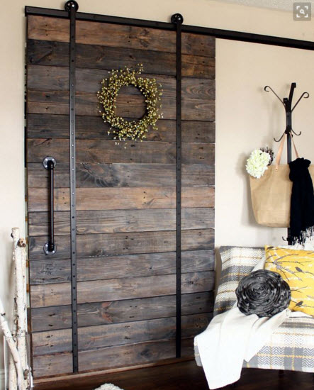 pallet wood barn door