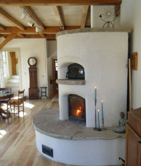 masonry heater with oven 2