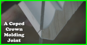 How to cope crown molding joints