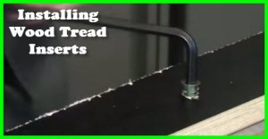 installing a wood thread insert