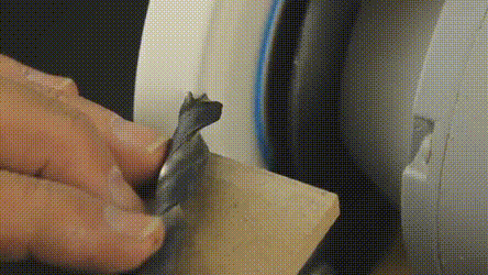 how to sharpen a brad point drill bit