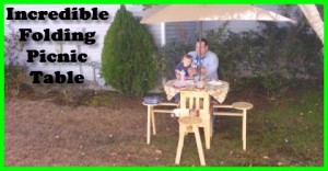 Incredible folding picnic table