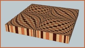 The Wave End Grain Cutting Board