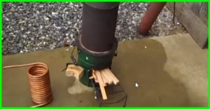 wood fired hot water heater
