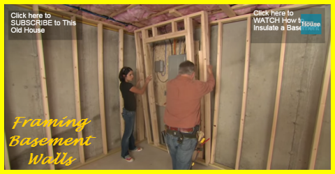 How To Frame Basement Walls