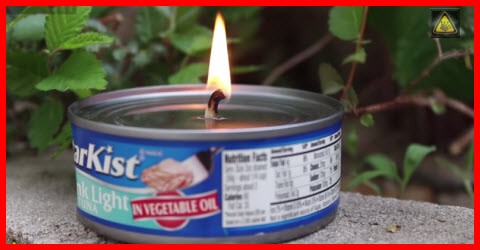 How To Make A Tuna Oil Lamp