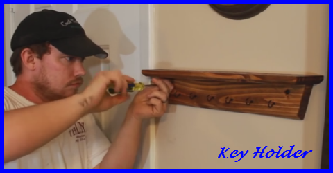 How to build a key holder shelf