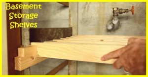 How to build basement storage shelves