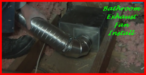 How to install a washroom exhaust fan