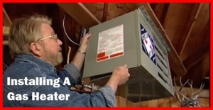 How to install a gas heater