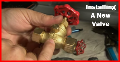 How to install a new shut off valve