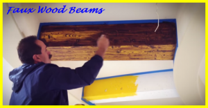 How to make faux wood beams