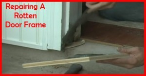 How to repair a rotten door frame