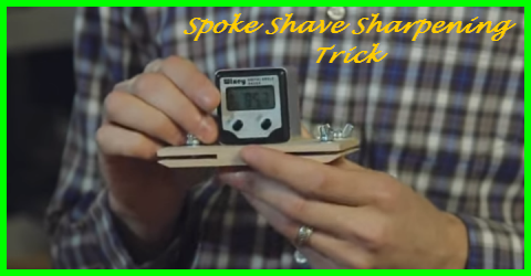 How to sharpen a spoke shave blade