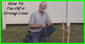 How to tie off a string line