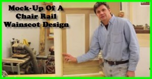 DIY wainscoting chair rail design