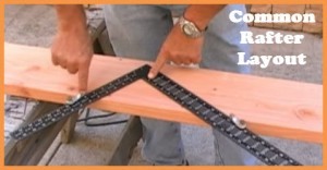 How to do common rafter layout