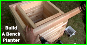 How to build a bench planter