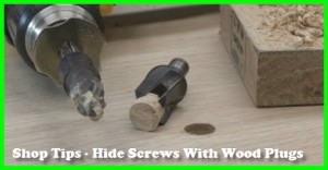 The best way to plug screw holes in wood