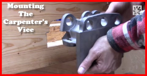 how to install a woodworking bench vise