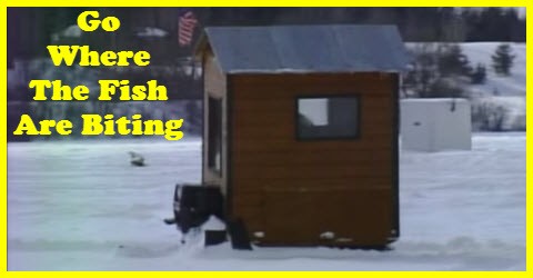 How to build a self propelled ice fishing shack