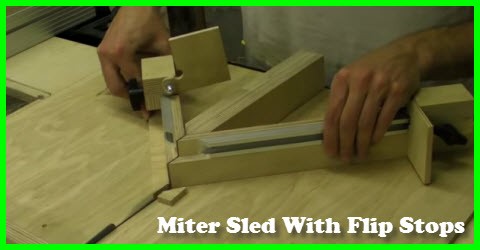 How to build a miter sled with flip stops