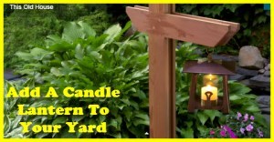 cedar garden lantern post