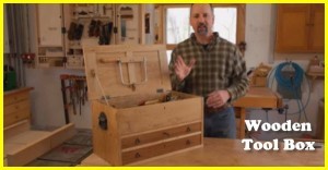 A Craftsman's wooden tool box