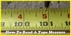 How to read an English tape measure
