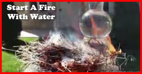 How To Start A Fire With Water
