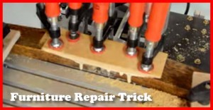 Furniture repair trick.