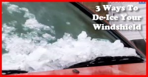 3 ways to de-ice your windshield