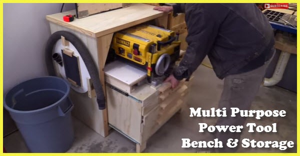 Build A Multi Purpose Power Tool Bench And Storage Cabinet