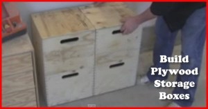 how to build plywood storage boxes