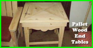 pallet wood end tables