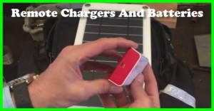 Remote chargers and batteries