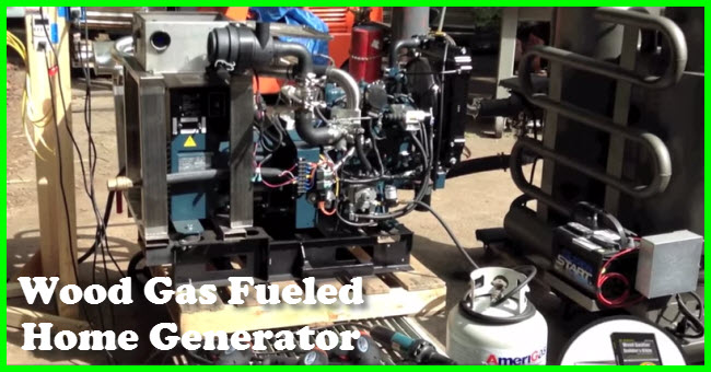 Wood Gas Fueled Home Generator