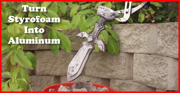 how to turn styrofoam into aluminum