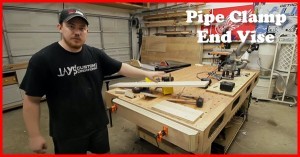build a pipe clamp end vise